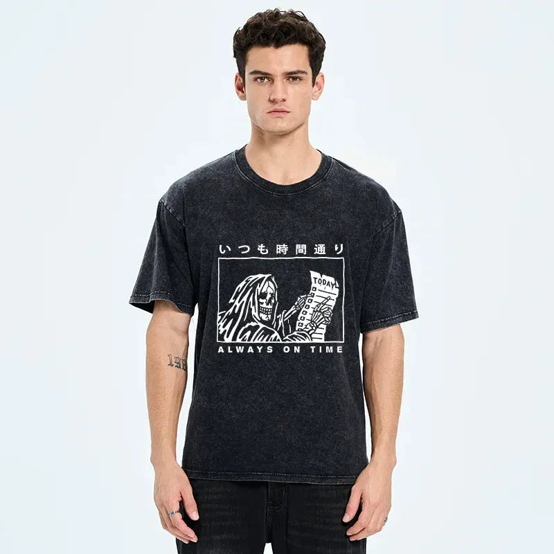 Kyoto lion skeleton tee for summer