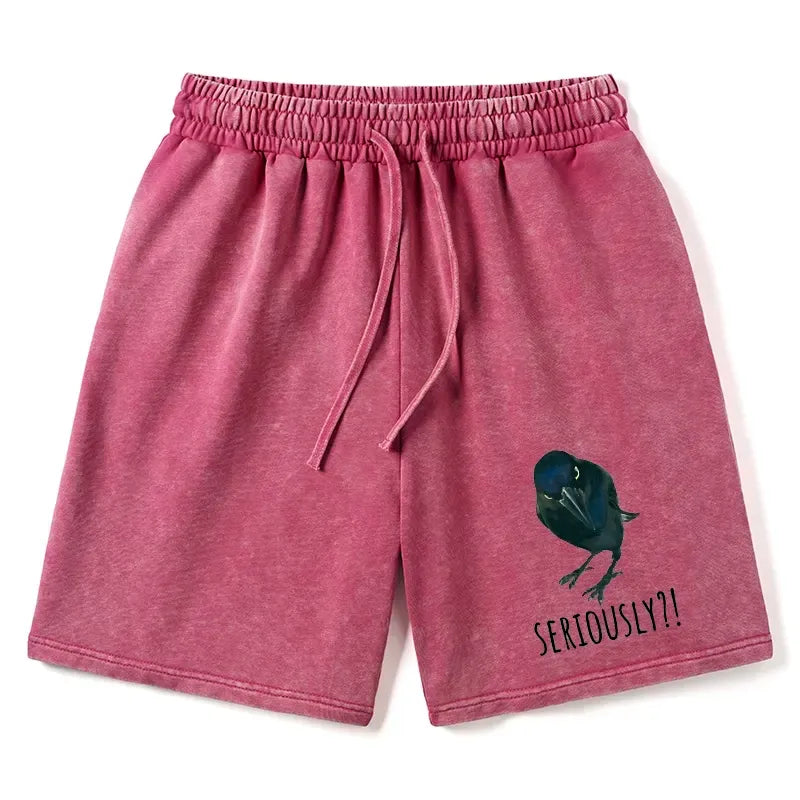 Kyoto Lion Streetwear Washed Shorts Summer