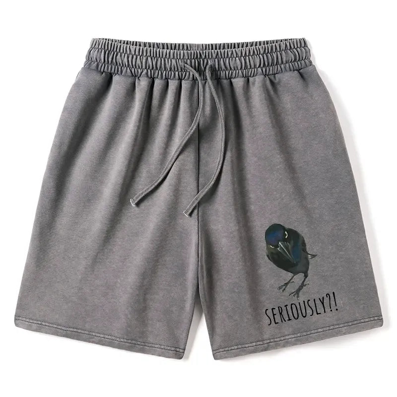 Japanese Vintage Washed Shorts for Daily Wear