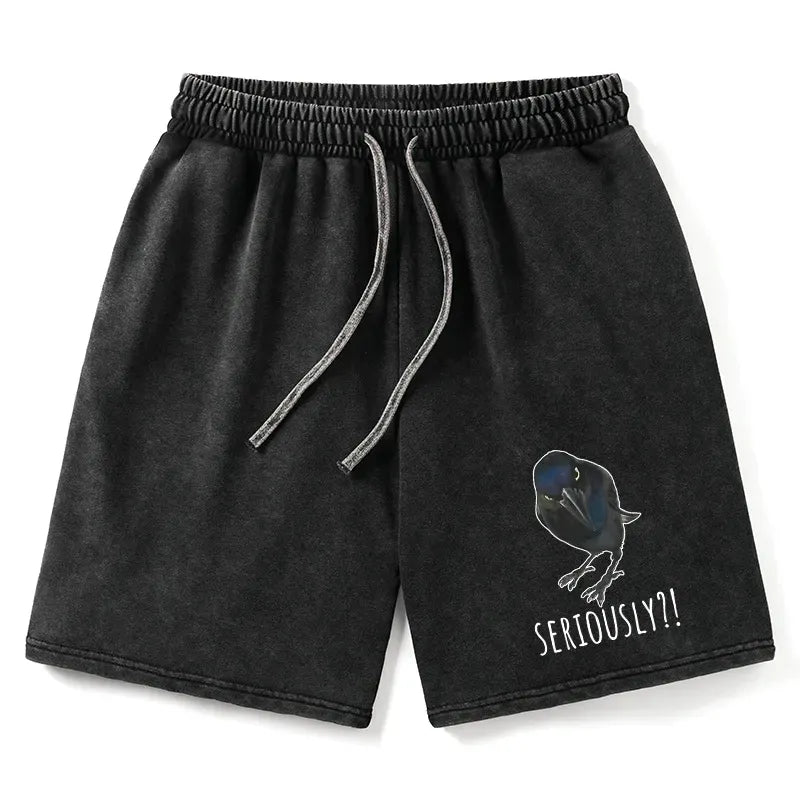Japanese Vintage Washed Shorts for Daily Wear