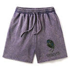 Kyoto Lion Streetwear Washed Shorts Summer