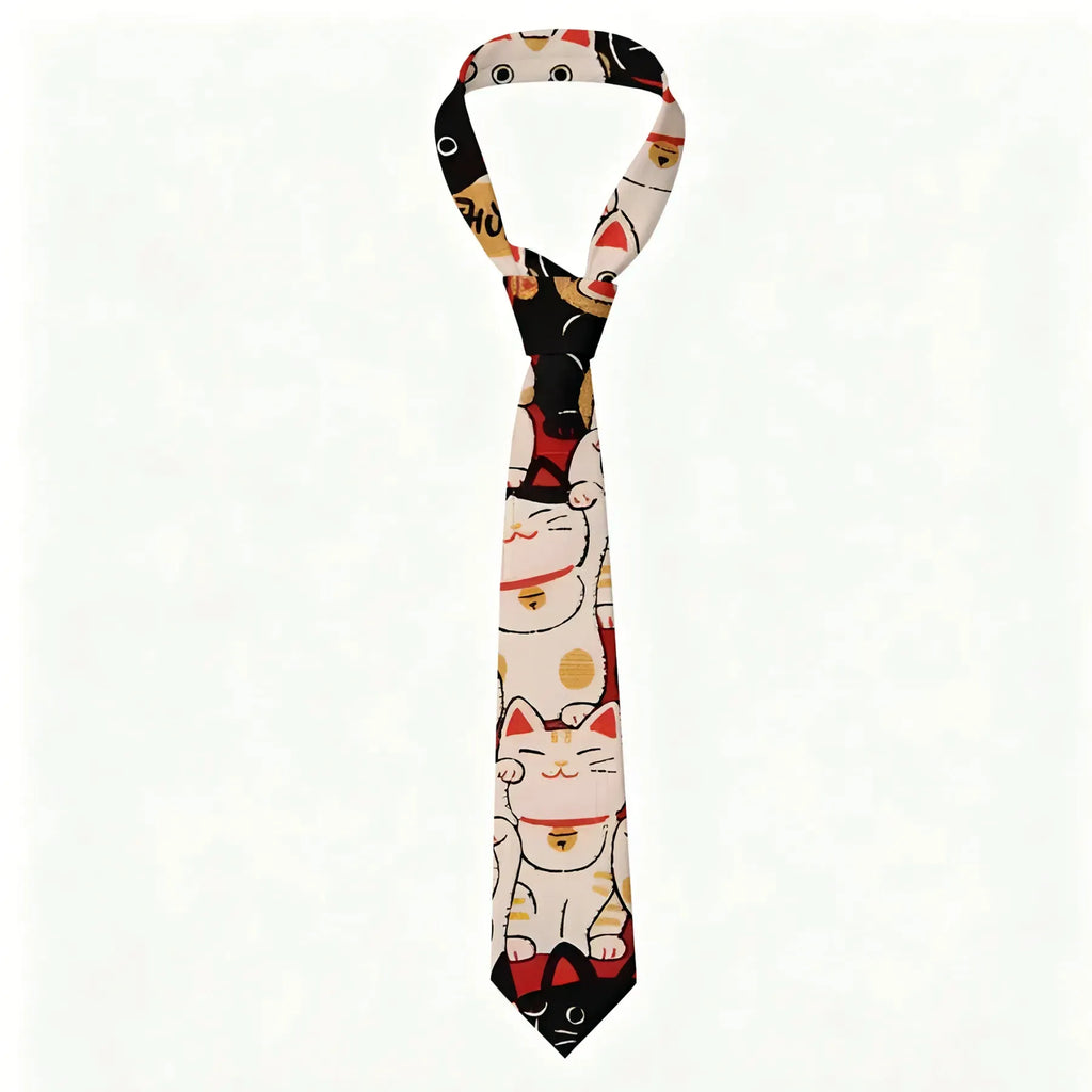 Vintage Kyoto Lion Necktie for Daily Wear