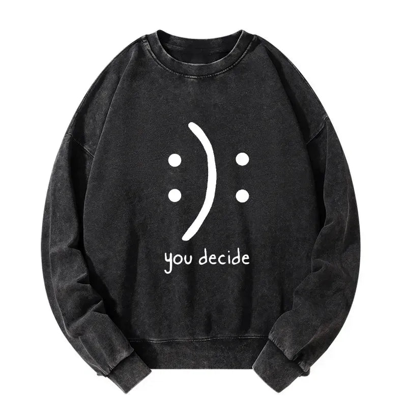 Japanese Washed Sweatshirt for Daily Wear
