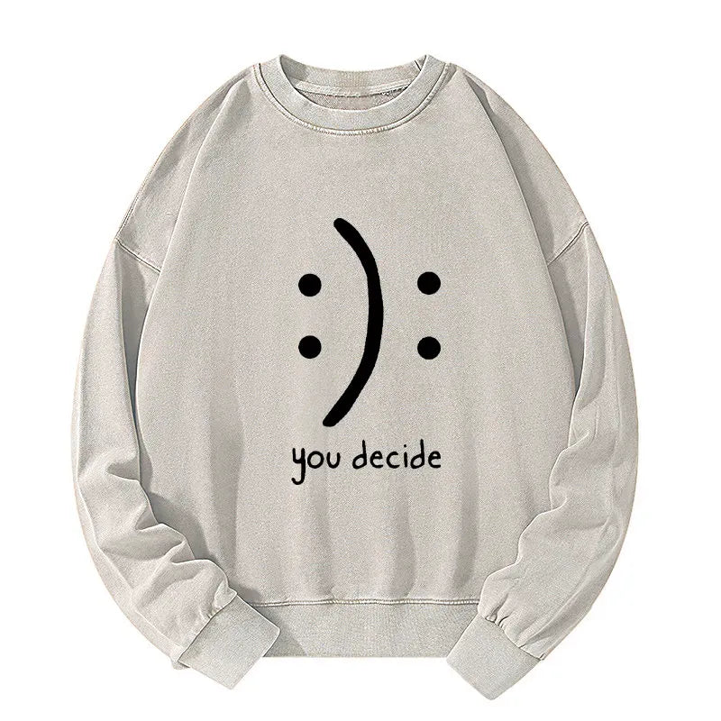 Japanese Washed Sweatshirt for Daily Wear