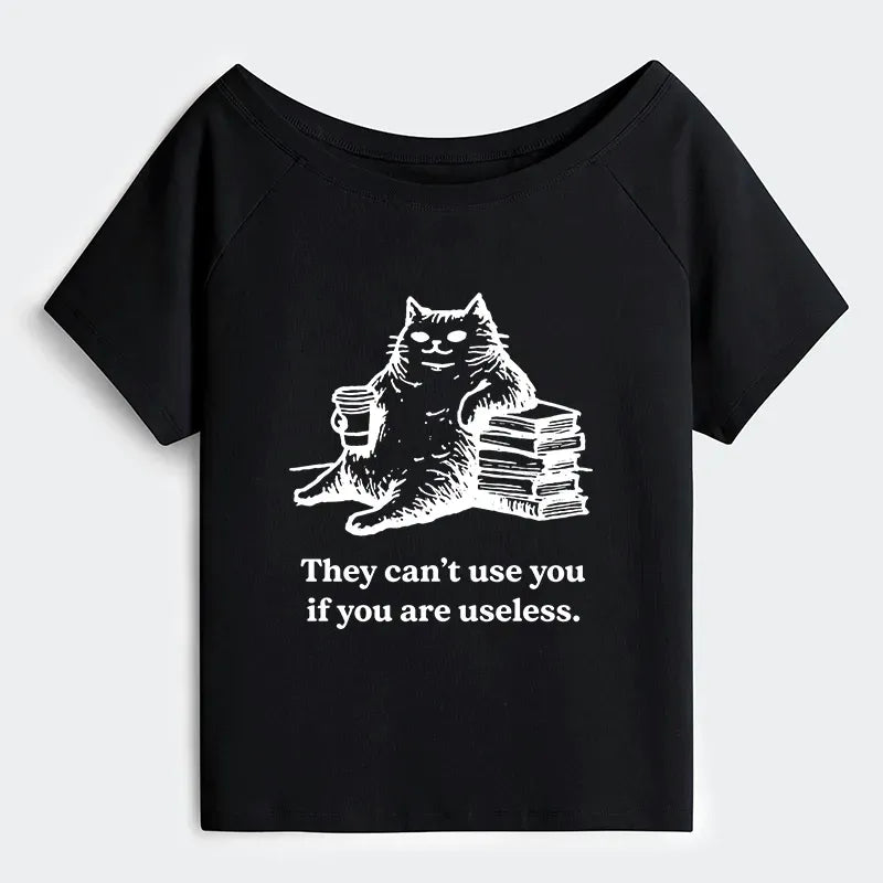 Vintage Ukiyo-e Cat Tee for Women