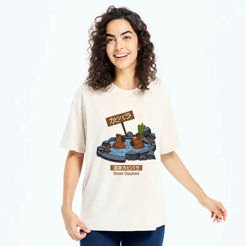 vintage capybara t-shirt for daily wear