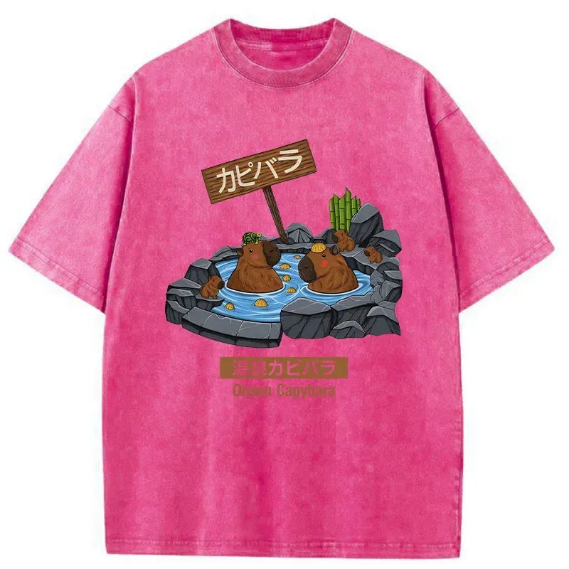 vintage capybara t-shirt for daily wear