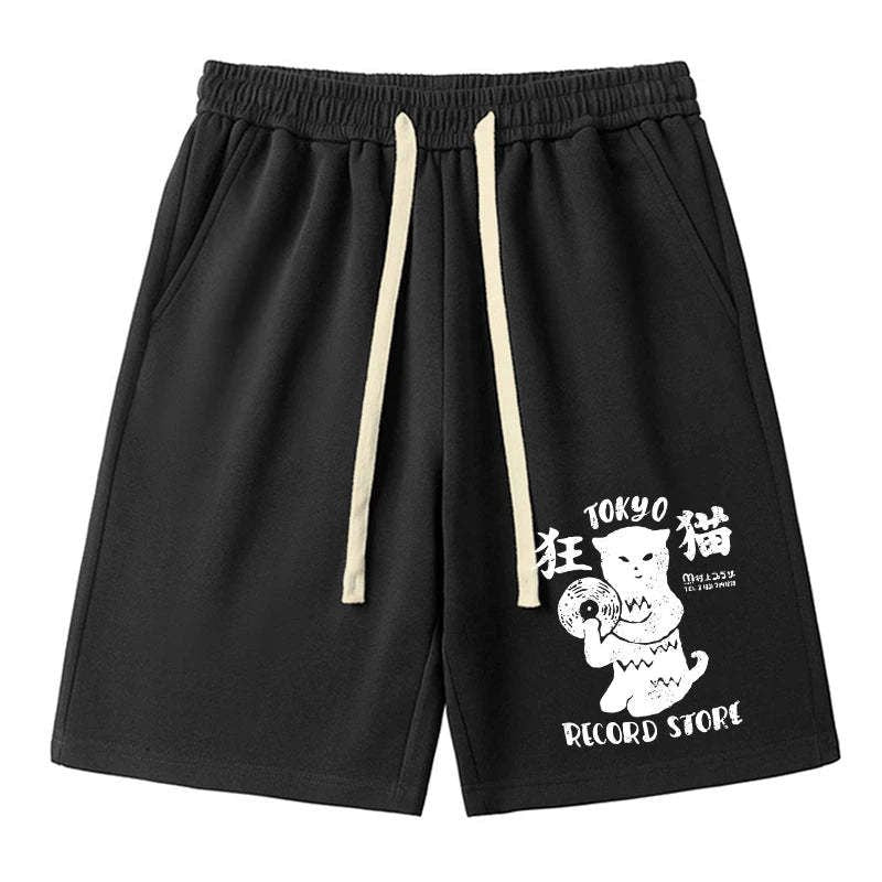 vintage japanese cat shorts free shipping