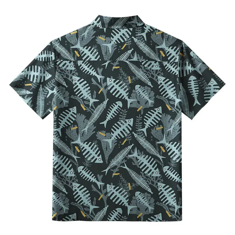 Unisex Japanese Aloha Shirt for Vacation