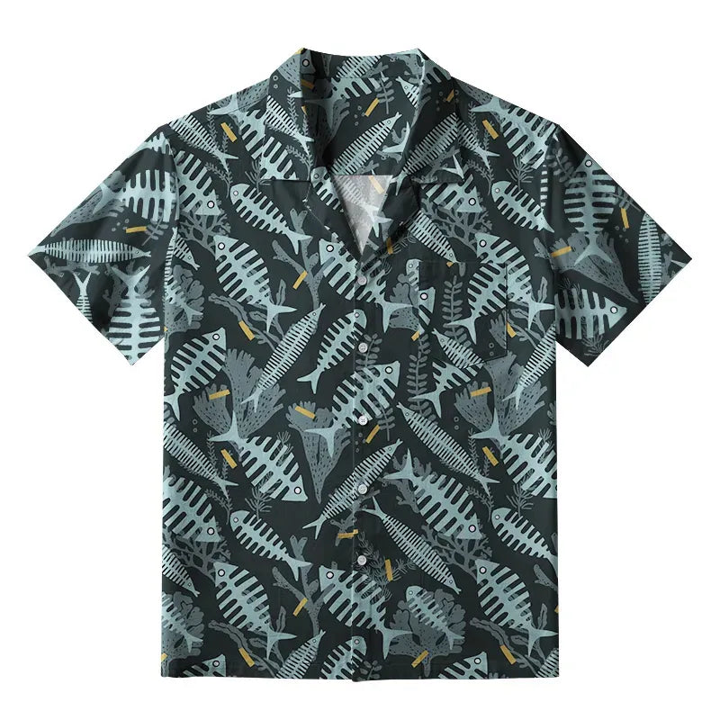 Vintage Kyoto Lion Hawaiian Shirt on Sale