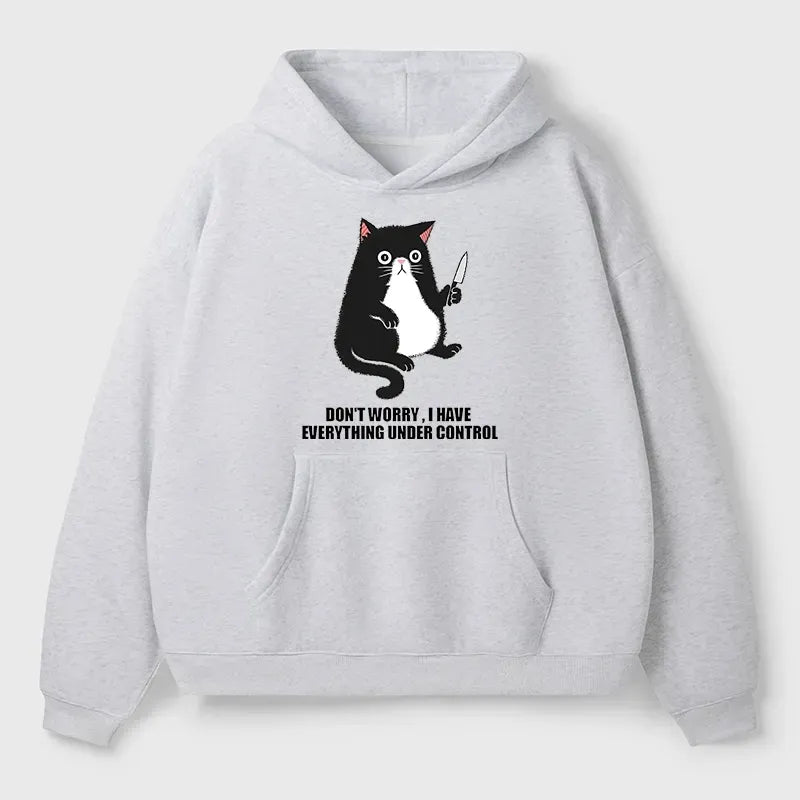 Kyoto Lion cat fleece hoodie free shipping