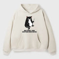Kyoto-Lion Cat Said Don't Worry Adult Fleece Hoodie
