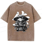 Kyoto Lion Washed T-Shirt for Summer