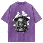 Retro Japanese Samurai Frog T-Shirt