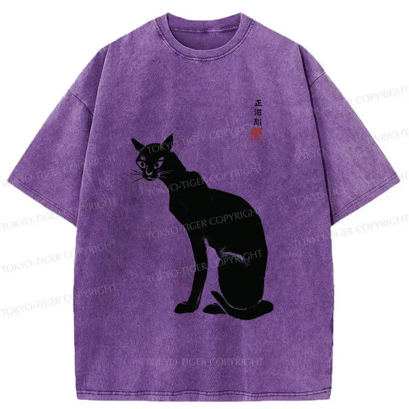 Kyoto Lion Washed T-Shirt Trendy
