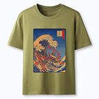 Great Wave Print Unisex Cotton Tee