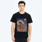 Great Wave Print Unisex Cotton Tee