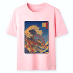 Great Wave Print Unisex Cotton Tee