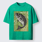 Vintage Fish Washed Streetwear T-Shirt