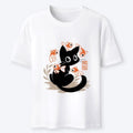 Japanese black cat fish t-shirt