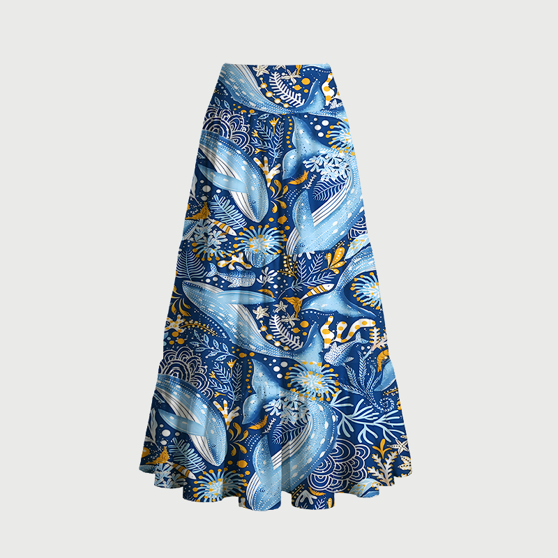 trendy kyoto maxi skirt for women