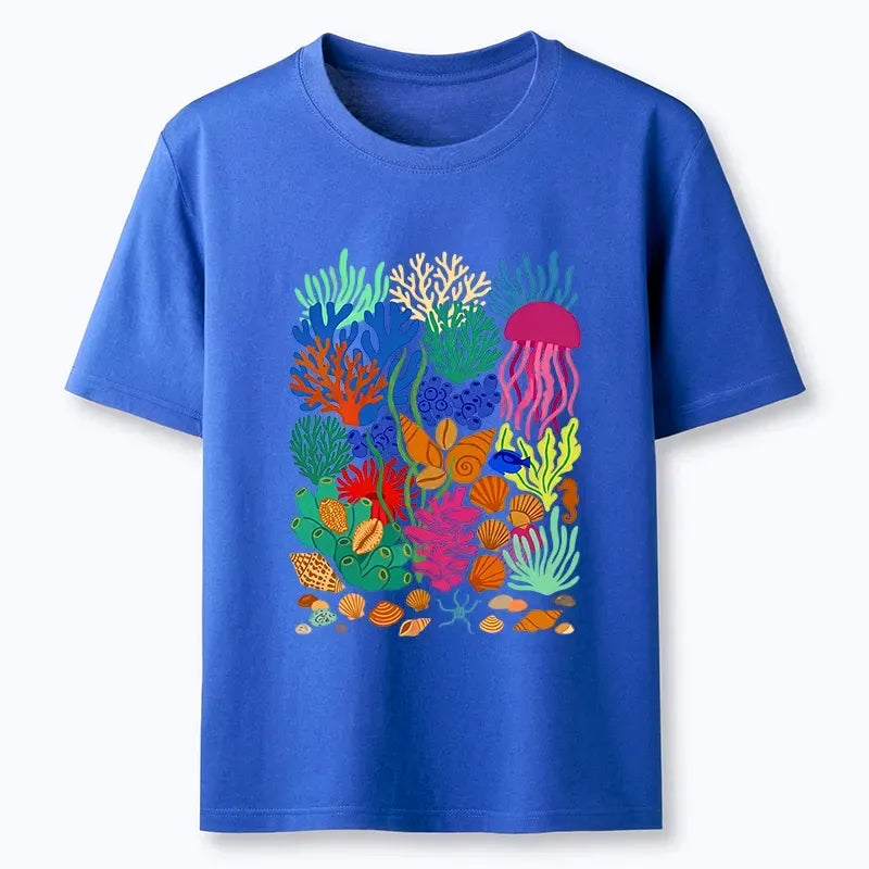 Kyoto-Lion Bright Sea Garden Full Of Sea Friends Classic T-Shirt