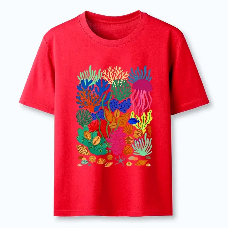 bright sea garden t-shirt on sale