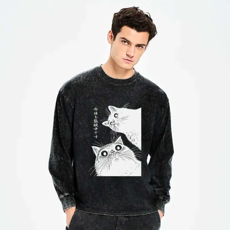 Japanese Cat Long Sleeve T-Shirt