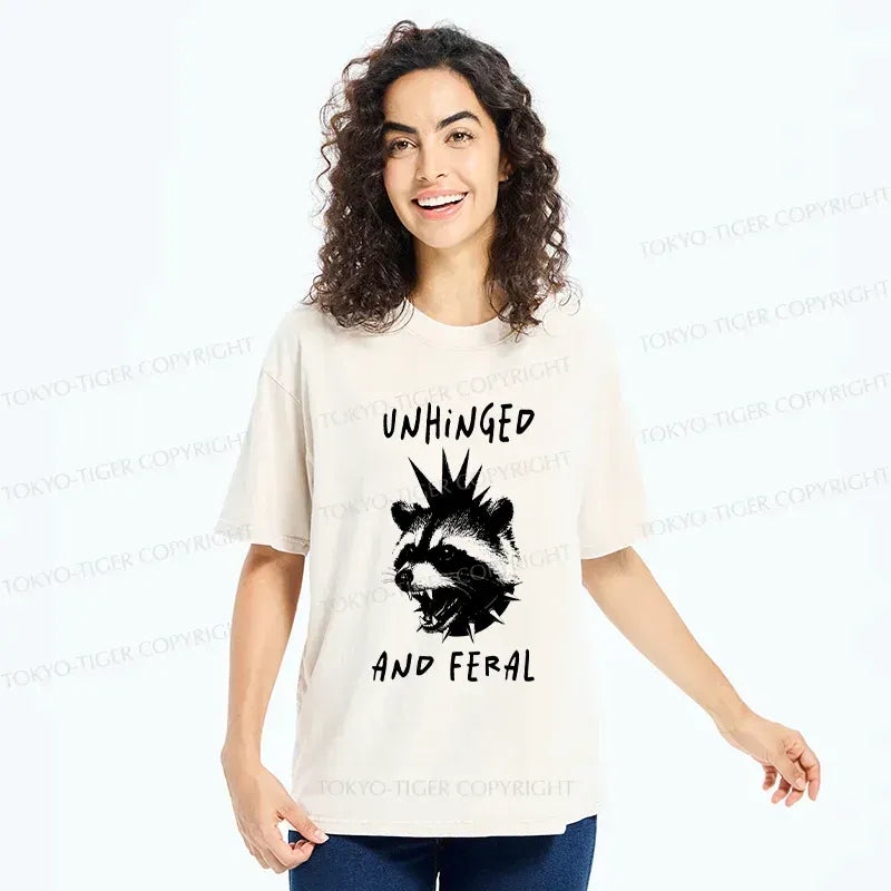 Japanese Vintage Washed T-Shirt for Daily Wear