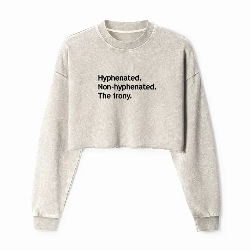 Japanese Streetwear Crop Sweatshirt for Daily Wear