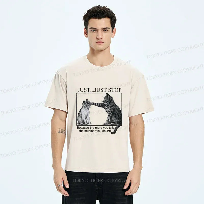 vintage cat tee for daily wear