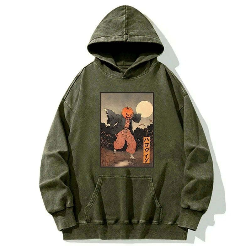 Vintage Japanese pumpkin hoodie on sale