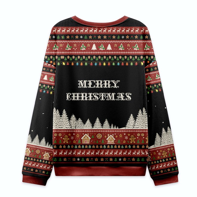 Kyoto Lion Gingerbread Ninjas Christmas Ugly Sweatshirt