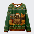 priceless raccoon sweatshirt free shipping