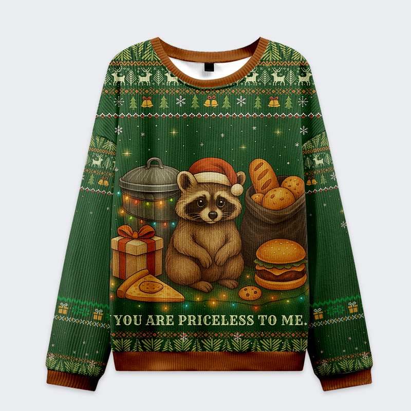 priceless raccoon sweatshirt free shipping