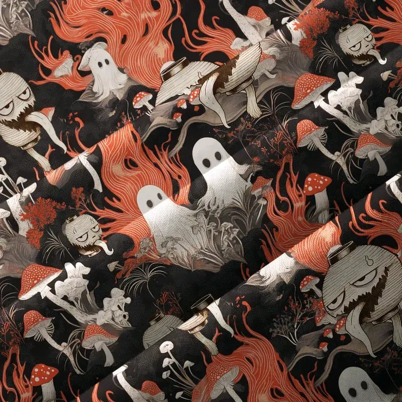 Japanese Ghost Lantern Button-up Shirt