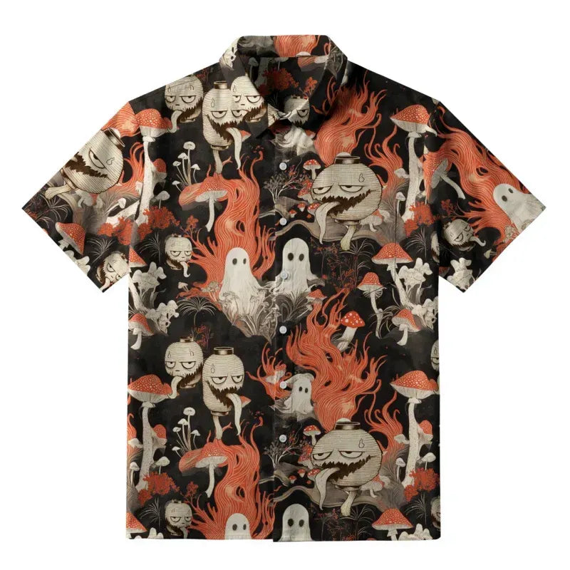 Vintage Kyoto Lion Shirt for Summer