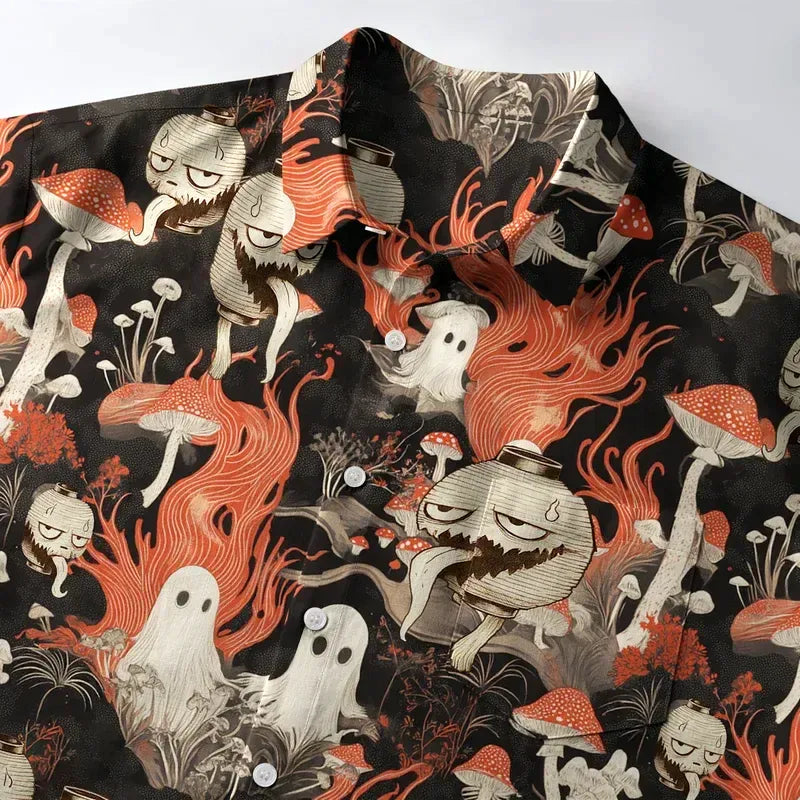 Vintage Kyoto Lion Shirt for Summer
