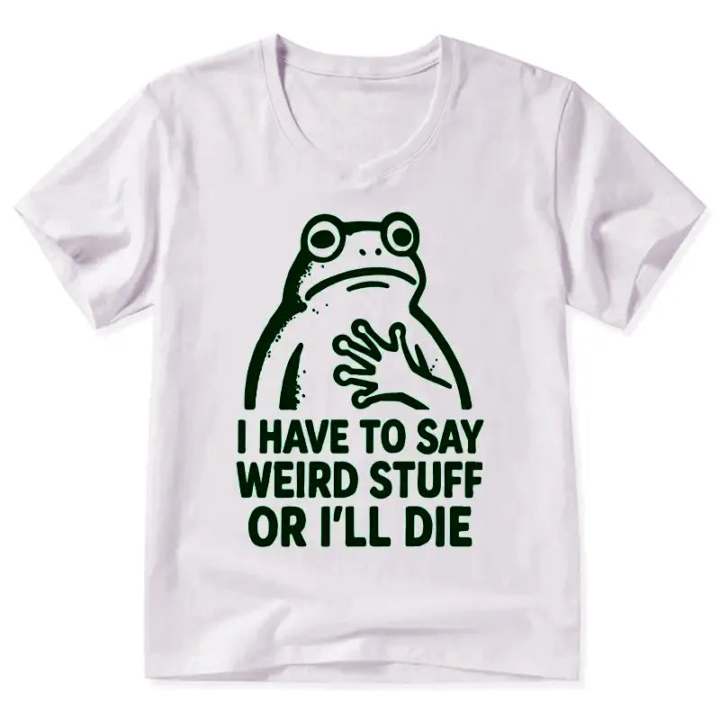 Kyoto-Lion Weird Frog Funny Meme V-Neck Classic T-Shirt