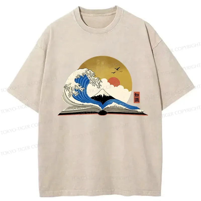 Japanese Vintage Washed T-Shirt for Streetwear