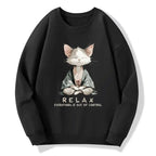 Kyoto-Lion Zen Cat Relaxation£¬Everything's Out Of Control Classic Sweatshirt