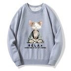 Kyoto-Lion Zen Cat Relaxation£¬Everything's Out Of Control Classic Sweatshirt