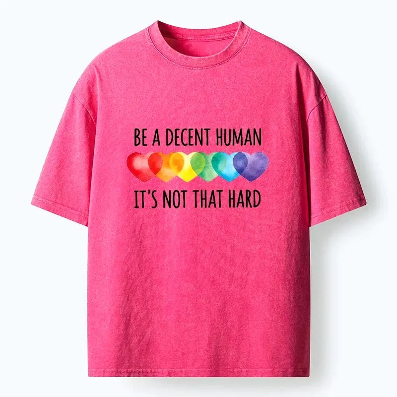 Japanese vintage rainbow hearts washed t-shirt