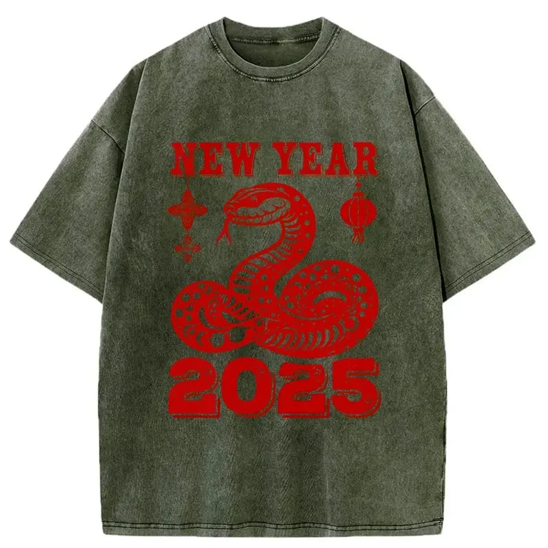 Kyoto-Lion New Year 2025 Washed T-Shirt