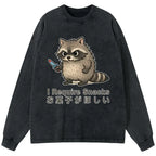japanese raccoon t-shirt for daily wear