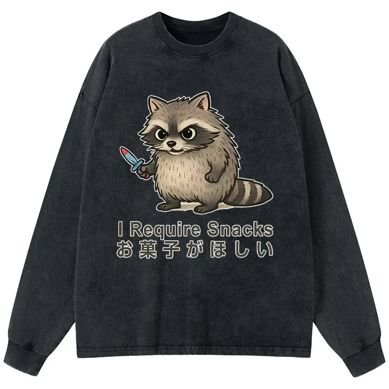 japanese raccoon t-shirt for daily wear