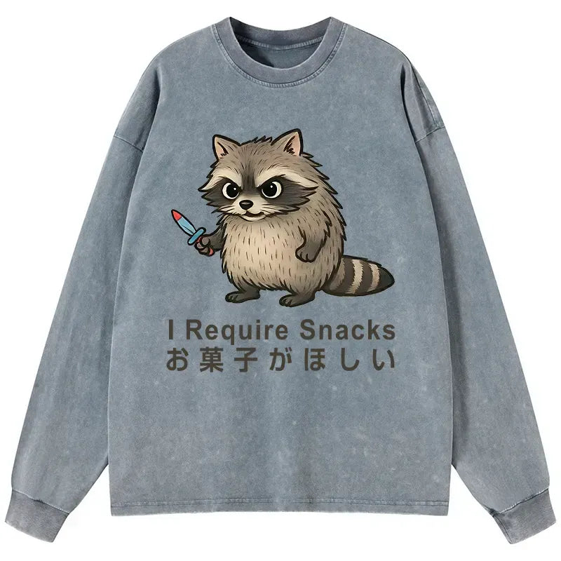 funny japanese washed long sleeve t-shirt