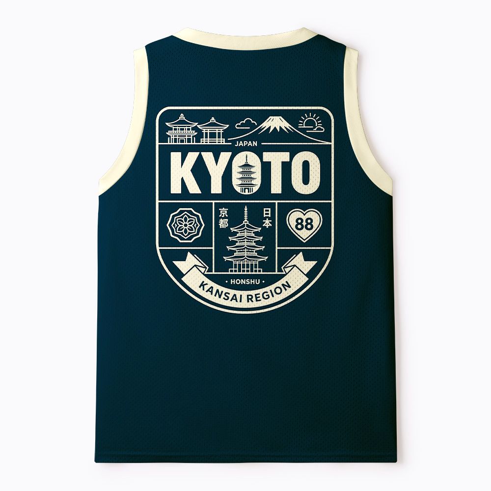 Breathable Kyoto Kimono Mesh Tank Top for Summer
