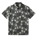 Japanese Cat Button-up Shirt for Summer