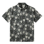 Japanese Cat Button-up Shirt for Summer
